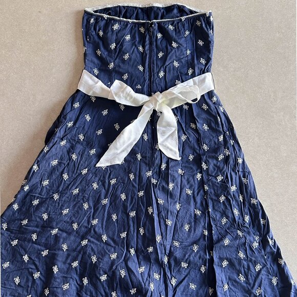 Guess Navy Strapless Dress ALT ASO Gabriella Montez - Picture 5 of 8